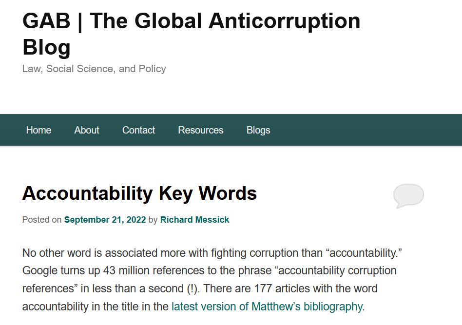 AcctResearchCtr's tweet photo. "An invaluable resource for advocates, policymakers, and scholars." Review of our #AccountabilityKeyword blogs and paper - https://t.co/ivJ8B34GmR https://t.co/jWYnRUV3c1