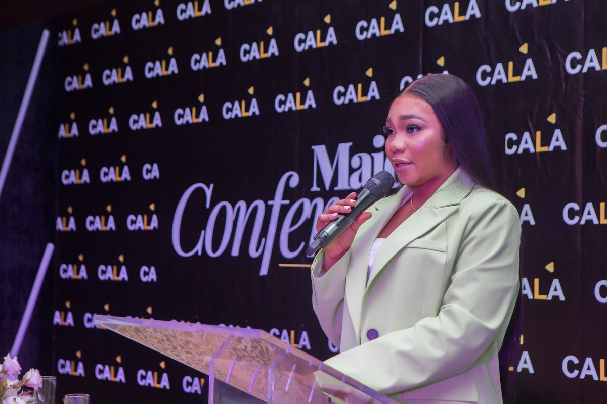 calaplatform's tweet photo. Our Director, Esther Dike, speaking to our erudite agents at the just concluded CALA maiden conference. 

She spoke to the agents on ensuring that the CALA vision-"LEADING THE PRGRESS OF HUMANITY"-is worked towards in every single transaction. https://t.co/QqQVzE8OqR