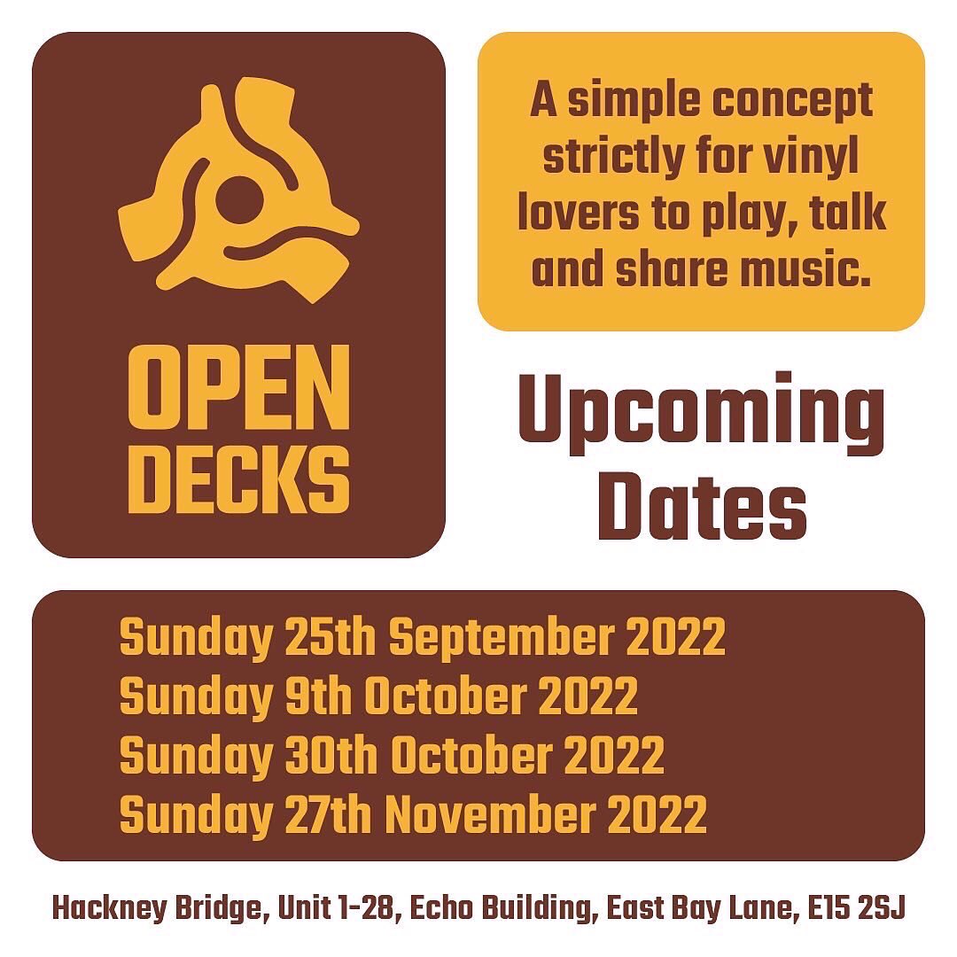 Open Decks this Sunday! Who’s in? #opendecks #misssoxee #vinyl #vinylcollection #vinylrecords #vinylcommunity #hackney #hackneywick #hackneybridge #stratford  #turntables #recordcollection #records  #vinyllovers #vinyladdict #vinyladdiction #vinyladdicts