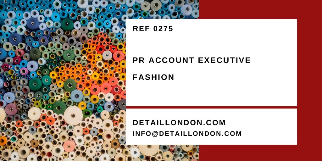 ⭐️ NEW ROLE ⭐️

Detail London has partnered with a brilliant client on the search for a talented PR Account Executive in West London. Visit our website for details on this incredible opportunity.

#WestLondon #jobseekers #hiring-now #jobseekers #hiringnow
