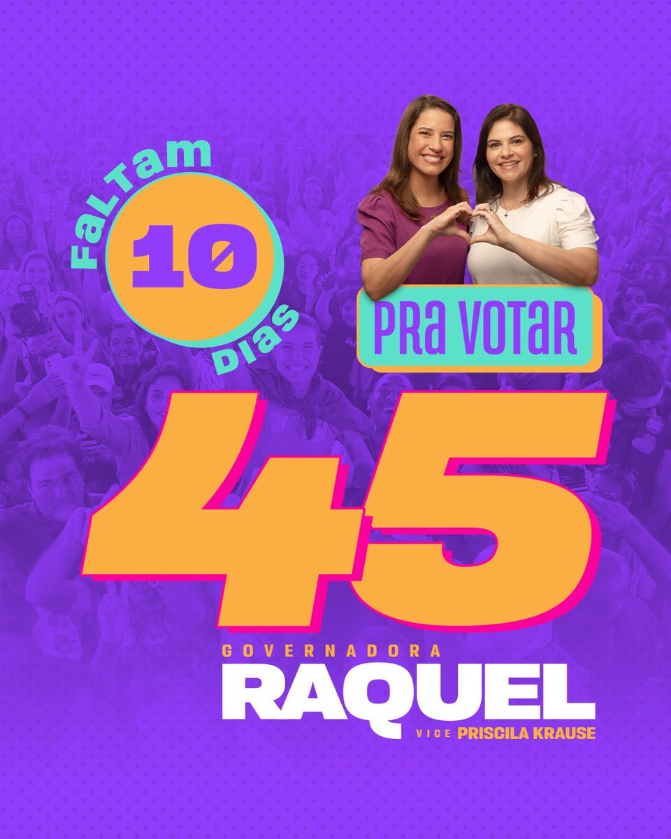 raquellyra's tweet photo. Bora mudar Pernambuco? Então bora com Raquel! A mulher mais preparada pra colocar nosso estado no rumo certo.💜🚀

#PernambucoPraCima #R45 #RaquelLyra https://t.co/ea64mkTBrF