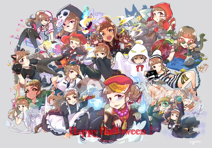 9/24に川崎市で開催される奈緒オンリーにてこちらのイラストまとめ本を持っていきます!2020ぷちなおハロウィンシリーズとメイキングのおまけ付きです!よろしくお願いします! 