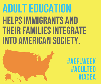 Iacea_il's tweet photo. Thursday - Invest in Immigration - https://t.co/riGQFVVv3c #AdultEdLiteracyWeek #AEFL2022 #IACEA #adulted https://t.co/5qcPP9mB5J