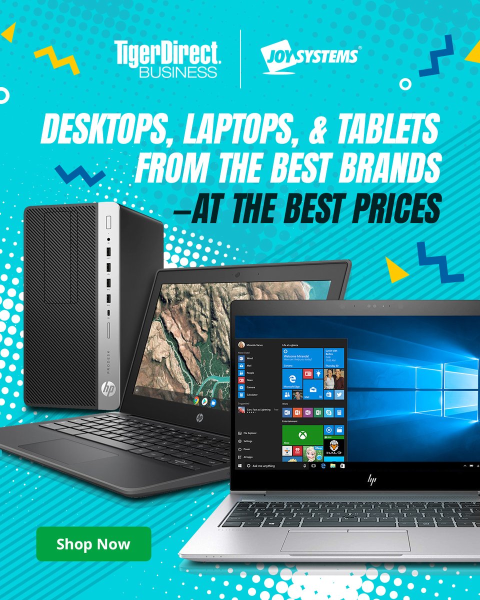TigerDirect's tweet photo. Desktops, Laptops &amp; Tablets From The Best Brands – At The Best Prices!

Shop Now: https://t.co/RjCUdaRjFs https://t.co/FUmSFTfU3O
