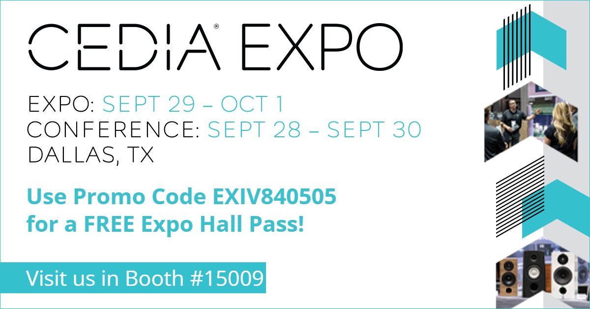 Axis_NA's tweet photo. Join 2N, an Axis company, at booth 15009 during the CEDIA Expo in Dallas Sep 29 – Oct 1 and check out our latest IP intercoms and entry control solutions. Use promo code EXIV840505 for a FREE Expo Badge:
https://t.co/cbYIvmPsDi
#2Nintercoms #2N #IPStyle #cedia @2ntelecom @CEDIA https://t.co/2f5ABSdhlw