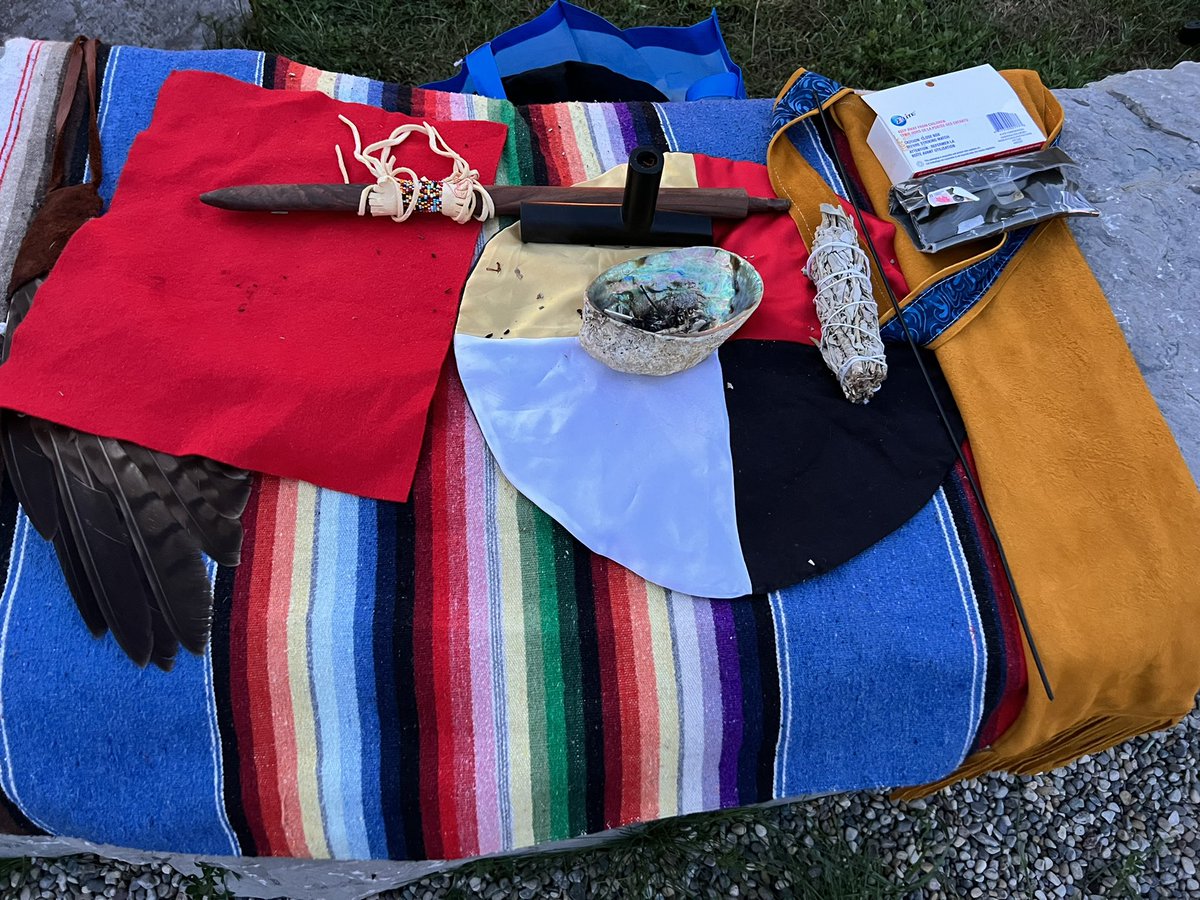 running_calm's tweet photo. I was fortunate to experience a Sunrise Ceremony this morning at the Ceremonial Fire Grounds at United College with our #UWaterloo community. #grateful #UWaterlooProud https://t.co/JmZqXieajU