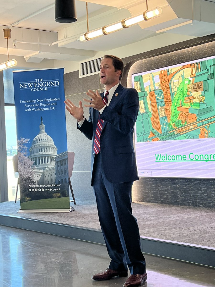 NECouncil's tweet photo. Great to hear from Rep. @jahimes at our #CapitalConversations breakfast in DC this morning. Thanks to our member @RobinhoodApp for hosting us! https://t.co/HVwXr3IkHs