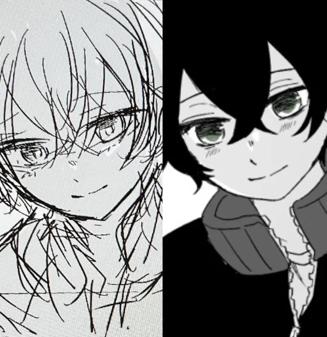 これはフリート
ガサガサで荒いけど雰囲気とかは下書き(ラフ)の方がいいのでは?ていつも思う 