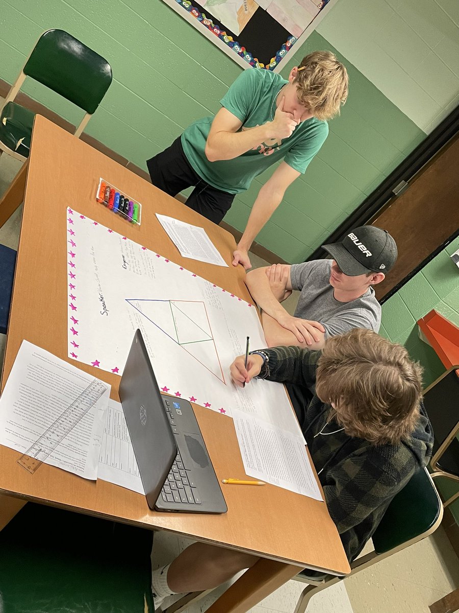 _Mrs_Roberge's tweet photo. Rhetorical Triangle in the making! These AP kiddos are already putting in the work 💪🏼💛💜 https://t.co/Ap8kmC4OGM