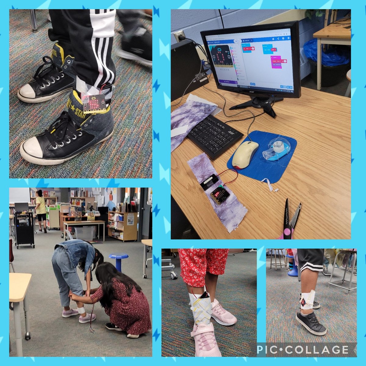 In preparation for our Terry Fox Walk <a href="/MortonWayPS/">@MortonWayPS</a>, Ss coded <a href="/microbit_edu/">Micro:bit Educational Foundation</a> to count their steps. Teams created a prototype of an ankle strap to hold the Micro:bit and then presented their product to the class. Micro:fit 👟 #STEM #PeelEML <a href="/PeelSchools/">Peel District School Board</a>