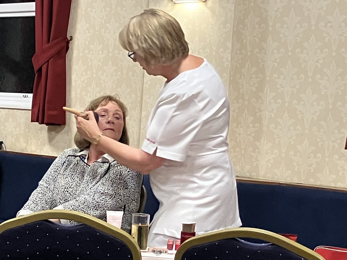 Members have been busy this week.  We had a make-up demonstration for our meeting which made Janet look lovely for her birthday. Anne organised wild water swimming for her new 'Go For It' activities and we enjoyed a lovely meal with dining club.  Enjoying time with friends.