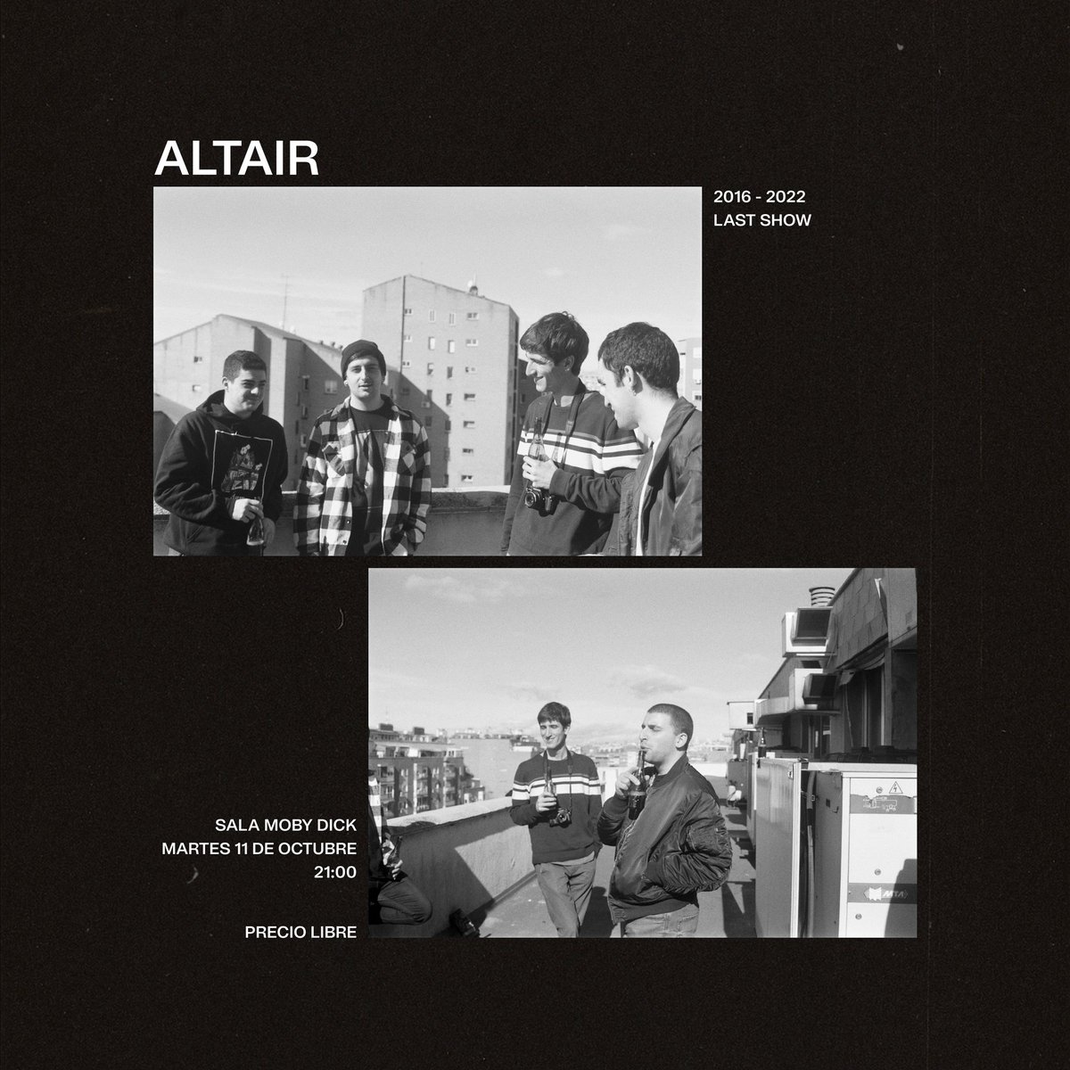 El próximo 11 de octubre será nuestro último bolo hasta dentro de mucho. 

Solamente es un hasta luego ✨✨