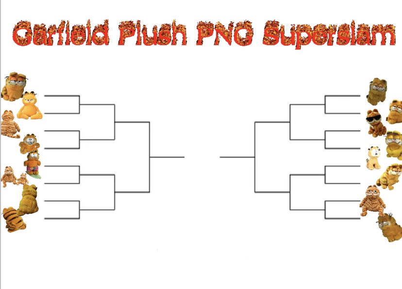 THE BRACKET YOU’VE ALL BEEN WAITING FOR: THE GARFIELD PLUSH PNG SUPERSLAM!