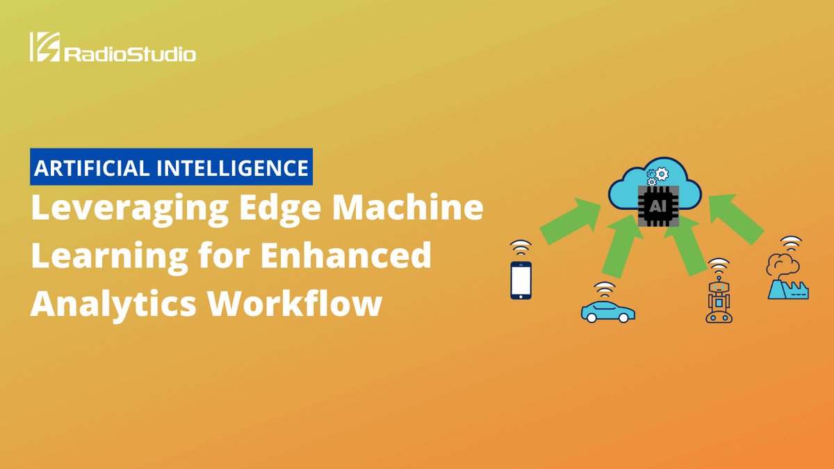 RadioStud_io's tweet photo. #ArtificialIntelligence #EdgeComputing Use Case: Edge Machine Learning
Discover how @crossertech leverages #EdgeMachineLearning to build an enhanced analytics workflow
https://t.co/GpiVlqtSZv
#machinelearning #AI #ML #Python #RadioStudio #TechForCXO https://t.co/UOd3fWyjKF