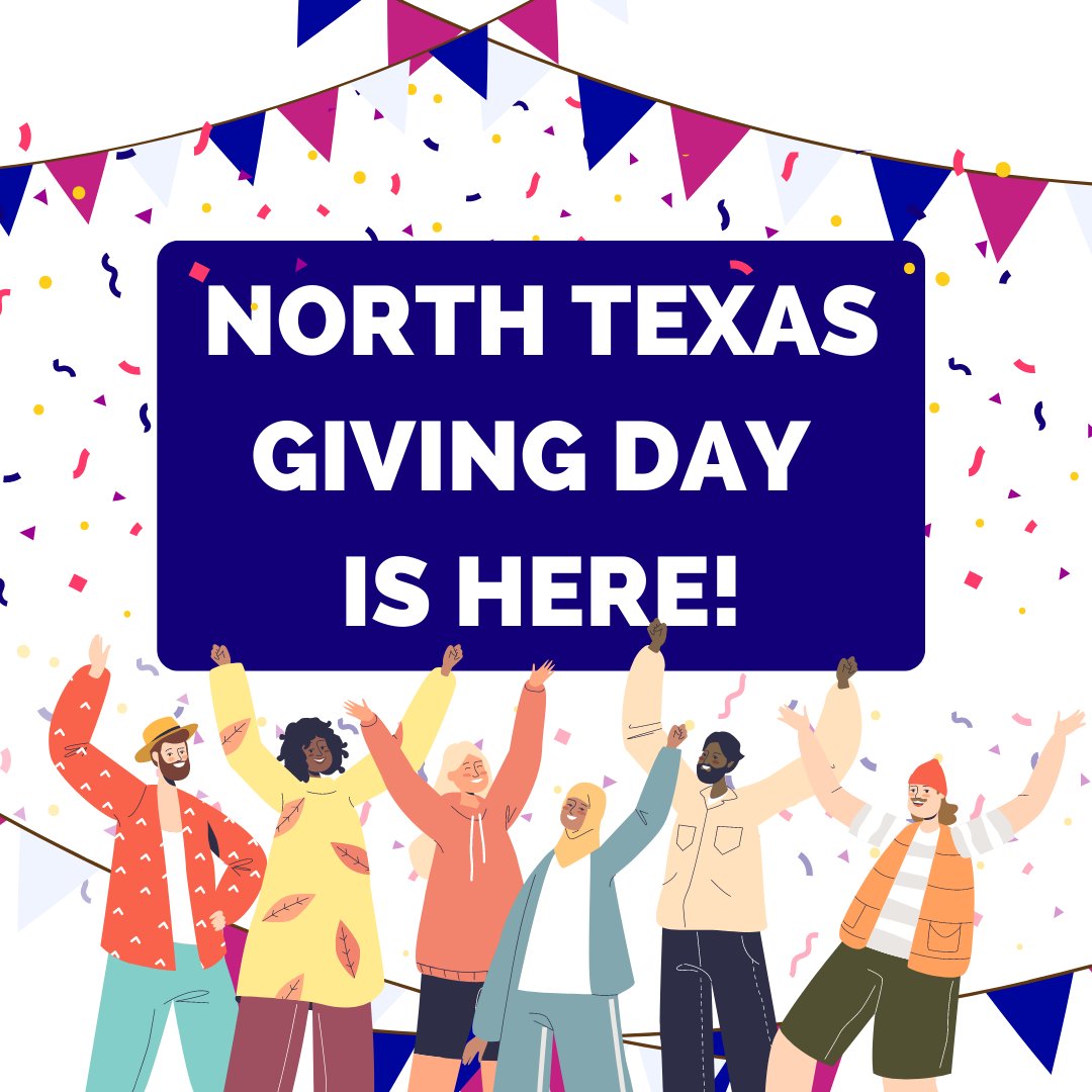 TODAY'S THE DAY! Our North Texas Giving Day goal is $8,000 and we're already  almost a quarter of the way there! NorthTexasGivingDay.com/organization/H…