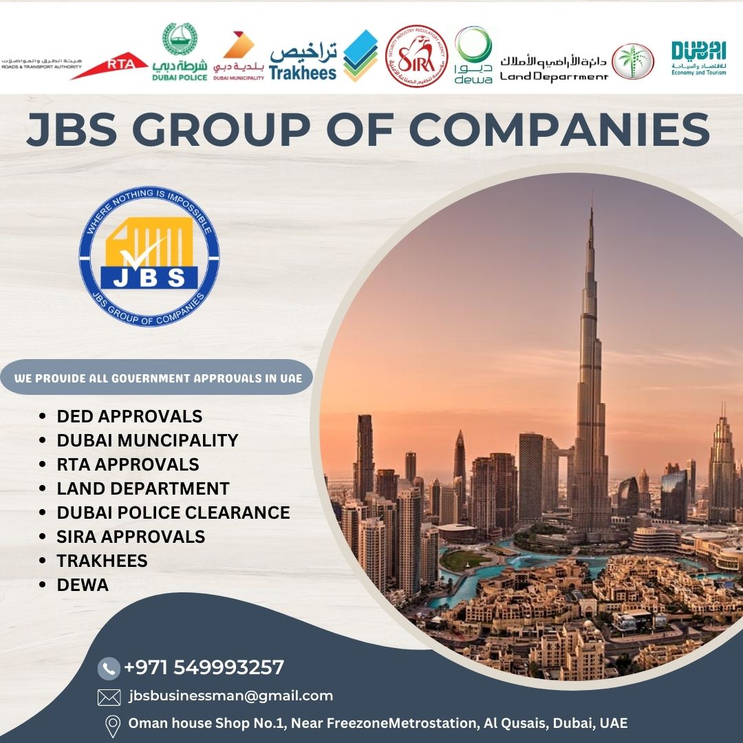 We provide all Government approvals in UAE #jbsgroupofcompanies #Dubai #UAE #choosethebest