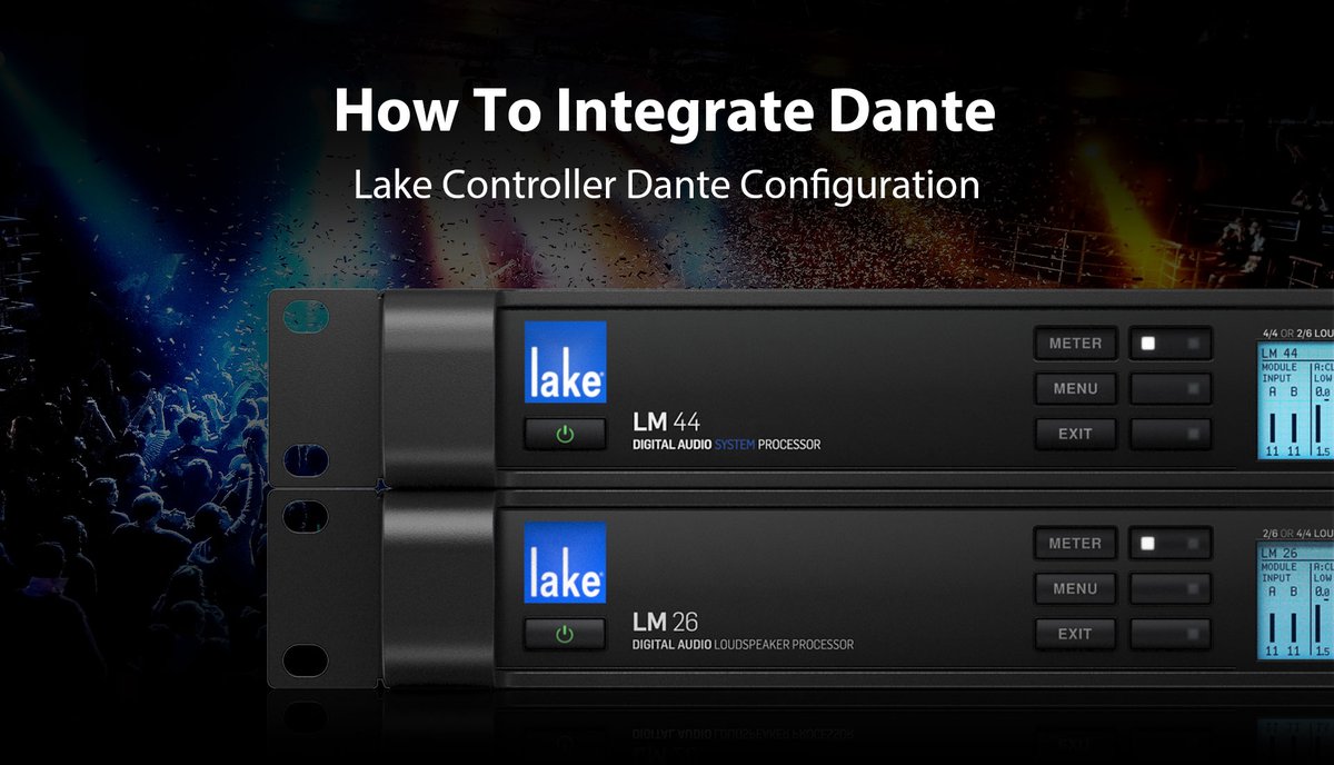 lakeprocessing's tweet photo. In Part 3 of our Lake Controller Webinar, learn how to Integrate Dante into the Lake System. We also look at setup examples, clocking, redundancy + more. 

Available here 👉 https://t.co/ybfB8icpvo

#lakeprocessing #lm44 #lm26 #livesound #touring #soundengineer #foh #throwback https://t.co/3Bv3fTeN5d