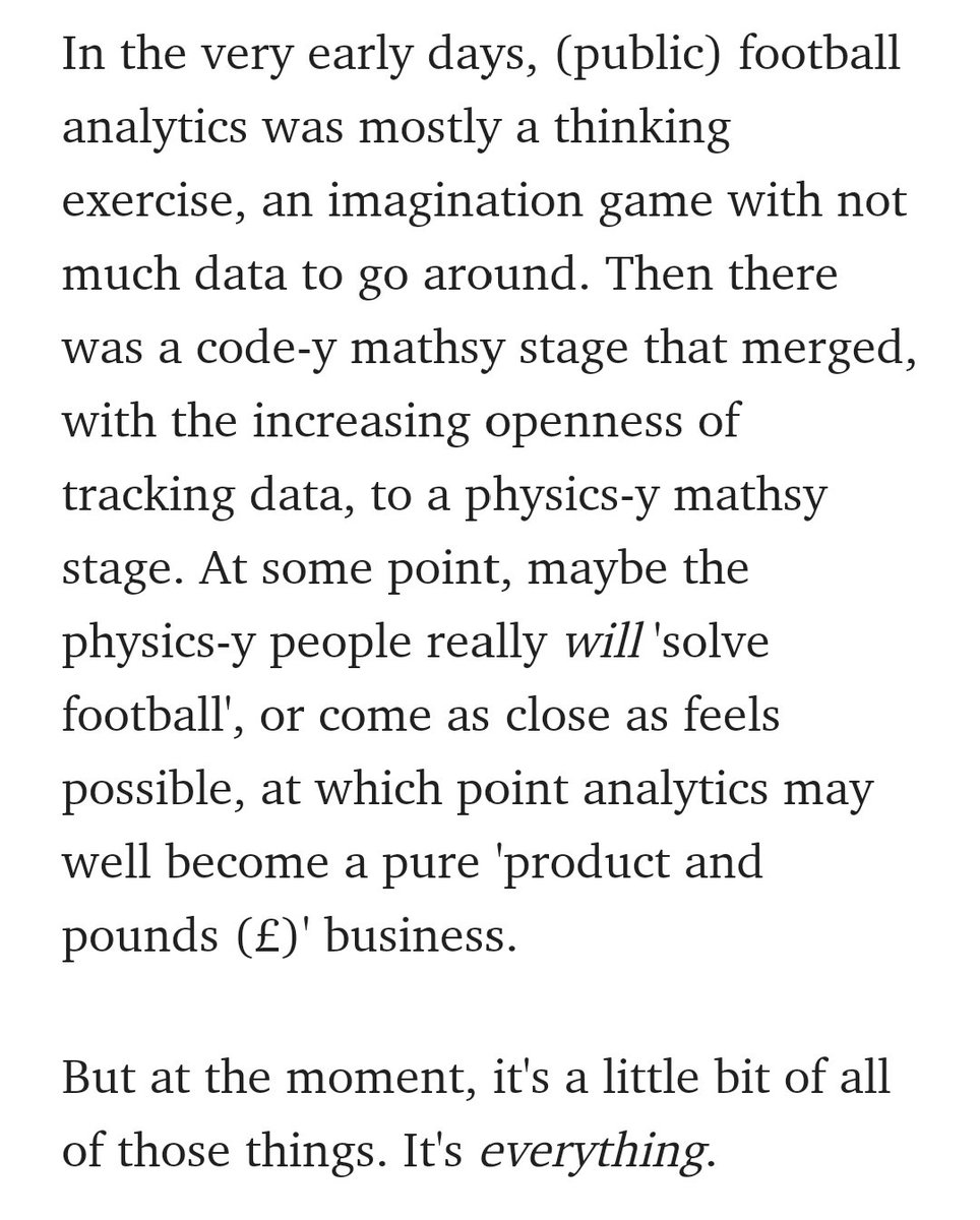 A nice snapshot of the journey in which sports analytics is going on as it matures as an industry.