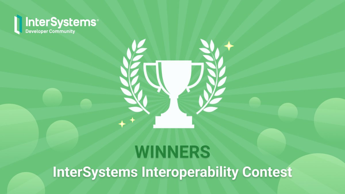 InterSystemsDev's tweet photo. 🔥 LIVE NOW!  Join our virtual meetup with the winners of the #Interoperability Programming Contest dedicated to solving #sustainabledevelopment issues! 

Demos of the winning project included: https://t.co/SJP9yE71rv

#IRIScontest https://t.co/szUYwjOrnV