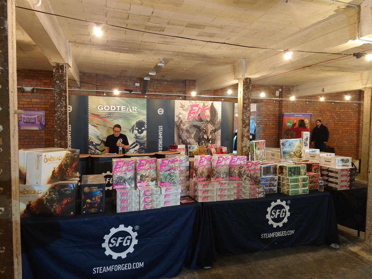SteamforgedLtd's tweet photo. Thank you to everyone who came to see us at Tabletop Gaming Live! The team loved getting to hang out with you guys at such an awesome venue!
#Steamforged #TabletopGamingLive https://t.co/svDdfTd9vY