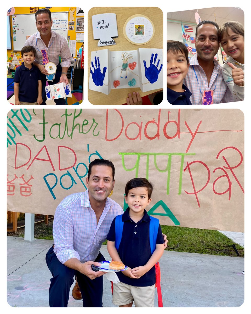 My heart is full today 😁. It’s Daddy and Donuts 🍩 Day. Such a special moment to enjoy with Giancarlo and Gigi. Thank you to @marilynmasferrer18 and @coralparkelementary for this awesome experience! 🥳 @aslynn1223 @SuptDotres @SchPoliceChief @AlayonSally