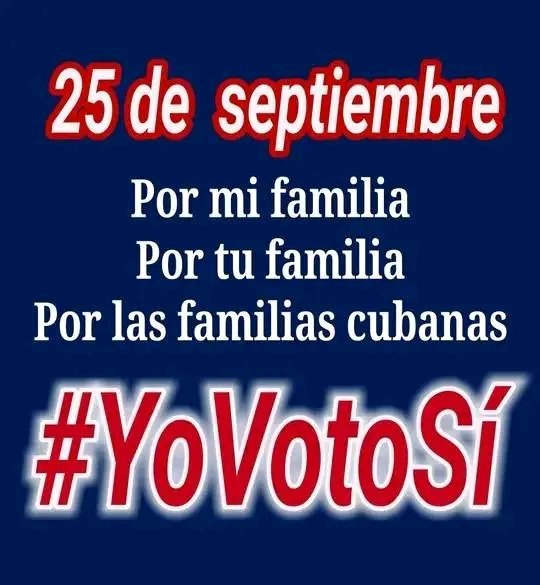 #YoVotoSíPorElCódigoDeLasFamilias por que es amor, afecto y respeto al derecho de cada ser humano 
#CubaPorLasFamilias