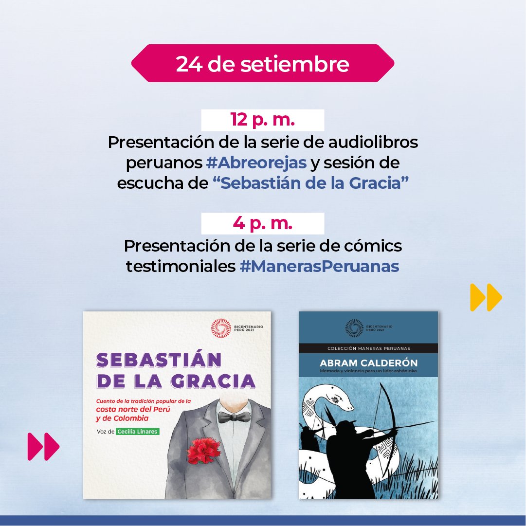 bicentenariope_'s tweet photo. ¡Atención, Cajamarca! Conoce el programa de actividades que tendremos con la #BibliotecaBicentenario en  la VII Feria del Libro de Cajamarca, los días 23, 24 y 25 de setiembre. 

¡Recuerda! la #FELICAJ estará abierta al público hasta el 4 de octubre. 

#BicentenarioPerú2024 🇵🇪 https://t.co/4TnFO19P3A