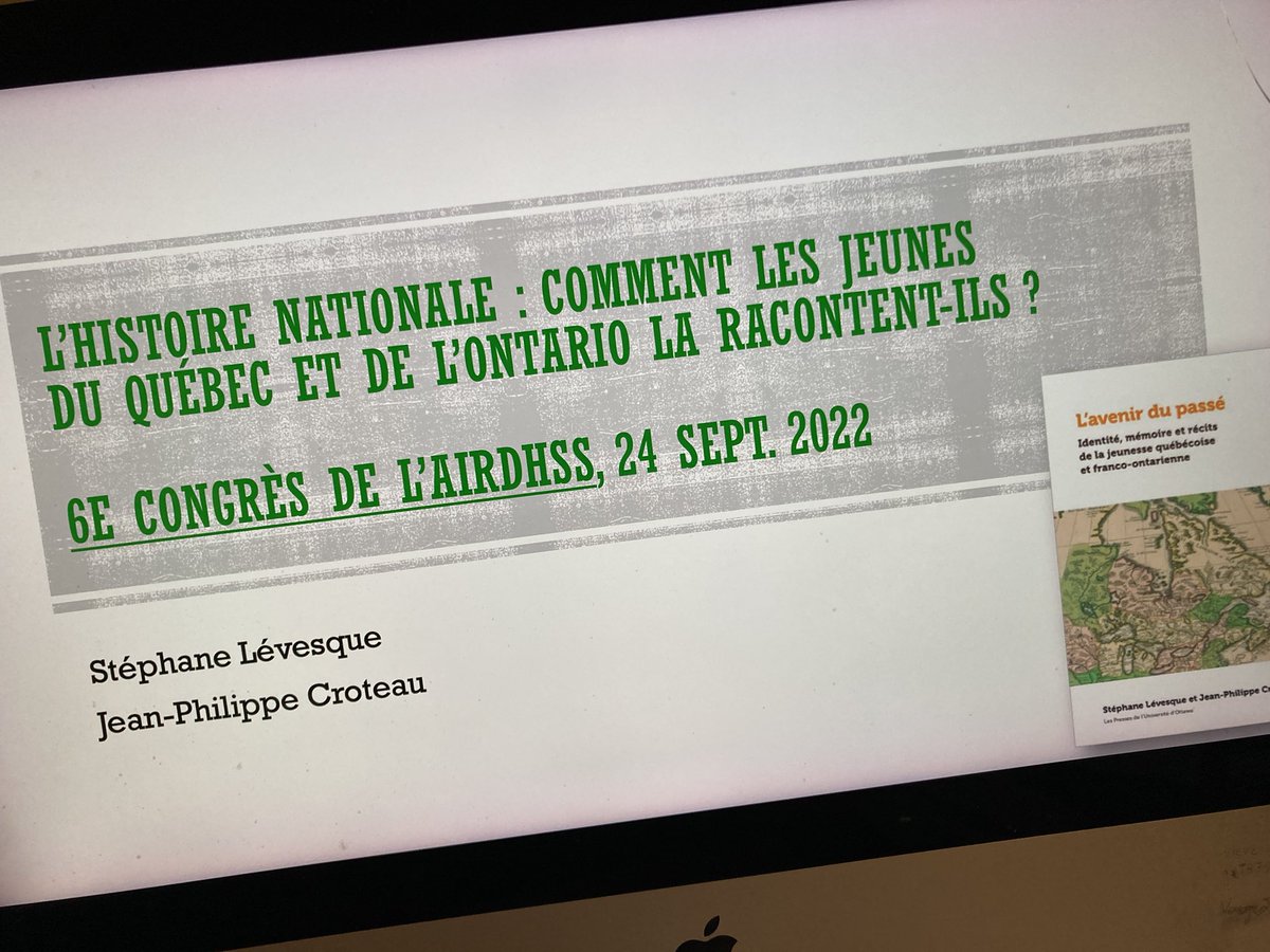 s_lvesque's tweet photo. Prêt pour le congrès de #AIRDHSS à @UQTR | Getting ready for congress #Didactique Comment les jeunes racontent l’histoire nationale @histo_virtuelle @CanadasHistory @OHTE_COE @VHistoryLab https://t.co/jGW67s4IOH