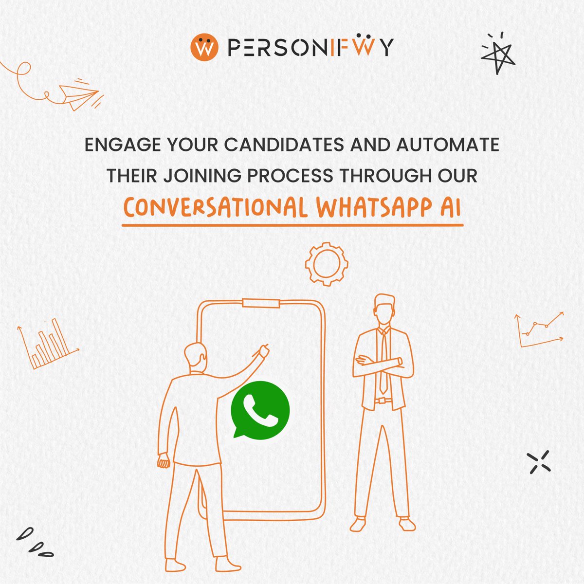 personifwy's tweet photo. Reach out to your candidates on their most actively used communication platform through our new-age WhatsApp AI bot. To know more, connect with us at contact@personifwy.com
#Personifwy #AI #WhatsAppBot #PreJoining #Onboarding #EmployeeExperience #EmployeeEngagement #HR #Employee https://t.co/BptmYSpS2O