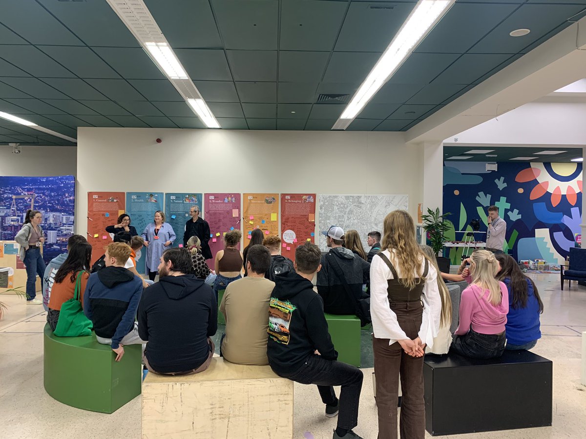 Some of our new first years getting involved with the Belfast Urban Room.