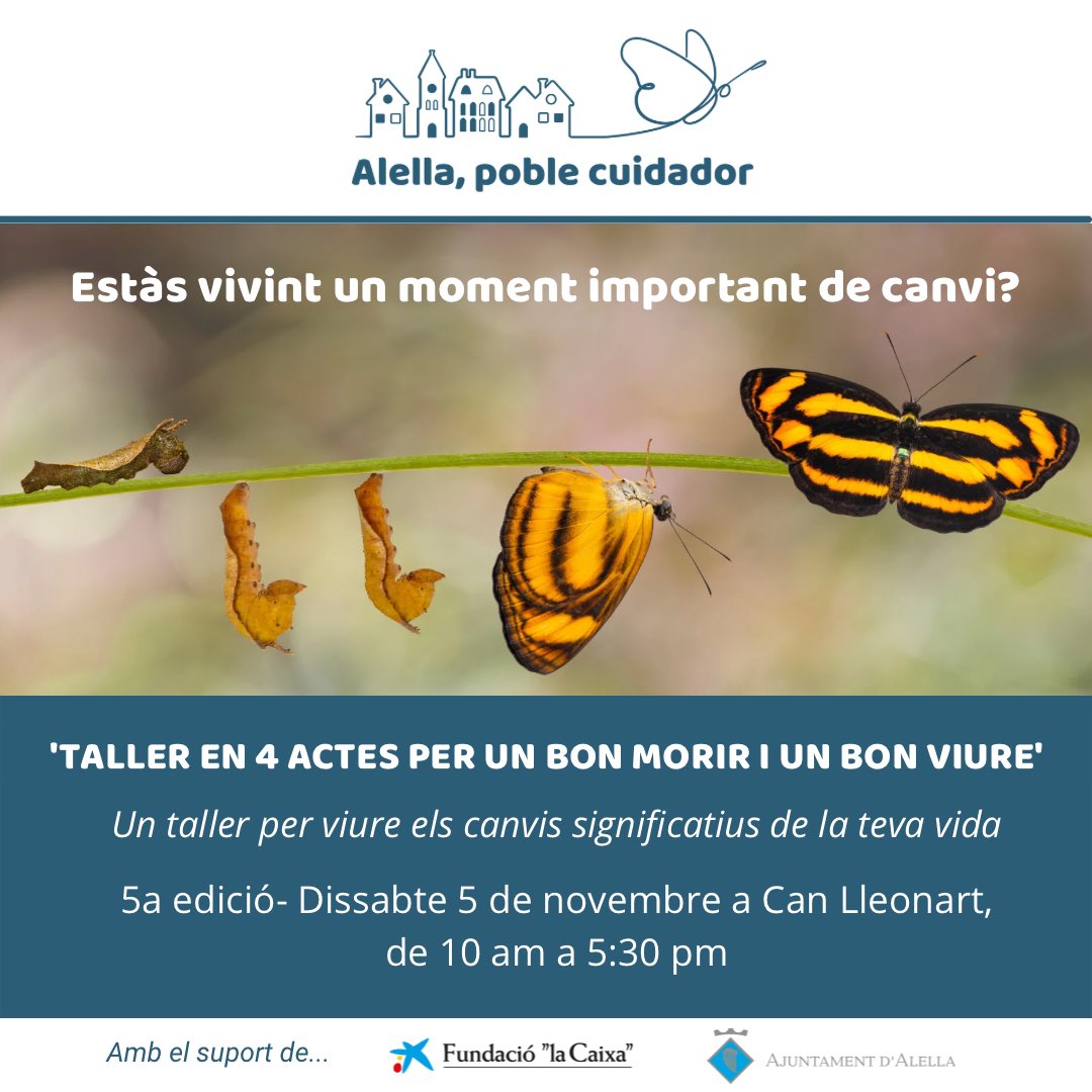 Què ens ensenyen sobre com viure els canvis importants de la nostra vida aquelles persones que han travessat el Gran Canvi?

👉 Mès info i inscripcions a alella.poblesquecuiden.org/activitats/tal…

<a href="/ajalella/">Ajuntament d'Alella</a>