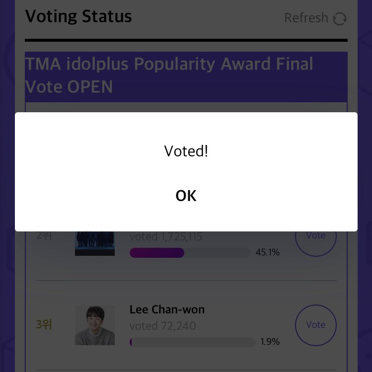 vminiecats's tweet photo. —  ARMY es preocupante cómo #BTS aún se encuentra en 2do lugar en la categoría "Idolplus Popularity Award" , es muy importante que se tomen unos segundos del día para votar.  Si ven esto están obligados a dar RT y comentar su voto. 

SAVE BTSARMY ON TMA @BTS_twt https://t.co/ueH0pJzAhL