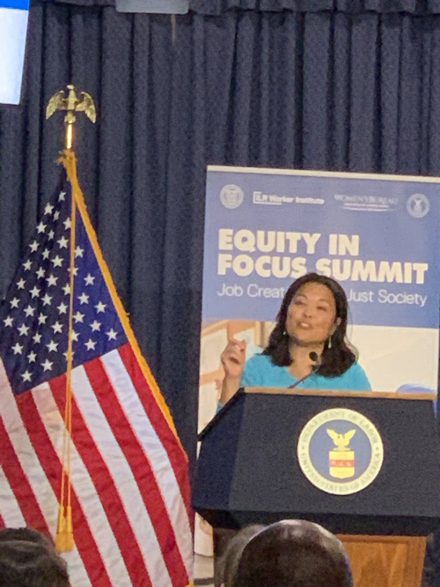NEWStrongWomen's tweet photo. Deputy Secretary @JulieSuCA of the USDOL announced today at the Equity in Focus Summit the $110 Million Federal Grant for Hunts Point Terminal Produce Market in NYC where 15% of the jobs will go to women - NEW graduates! @NYCMayorsOffice #StrongWomenBuildingtheFuture https://t.co/eGnf9PdegG