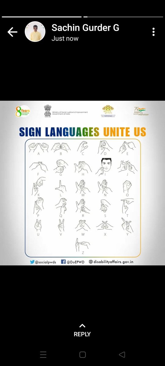 Shelkeajinath9's tweet photo. #Indiasignlanguage https://t.co/eMUy7Amcwb