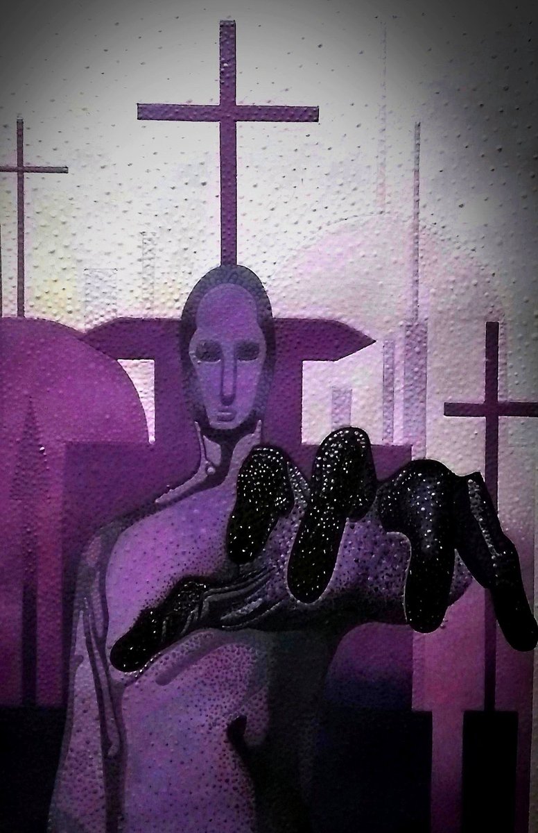 Faerdig Arbejde (p.d.a. ).
Forfatter:Alain Arias Suárez.
Titel:Bebudelsen...
Teknik:Olie pa pap.
Dimensioner:30 x 42 1/2 cm.
Avantgarde: Eggunnisme.
Hellig kunst 🙏⚰️☠️💀✍️🖌️🖼️🎨.
Land:Cuba 🇨🇺🤝❤️🇩🇰.

Hvis du onsker det, del det...Nsala Malekum.
Tak.