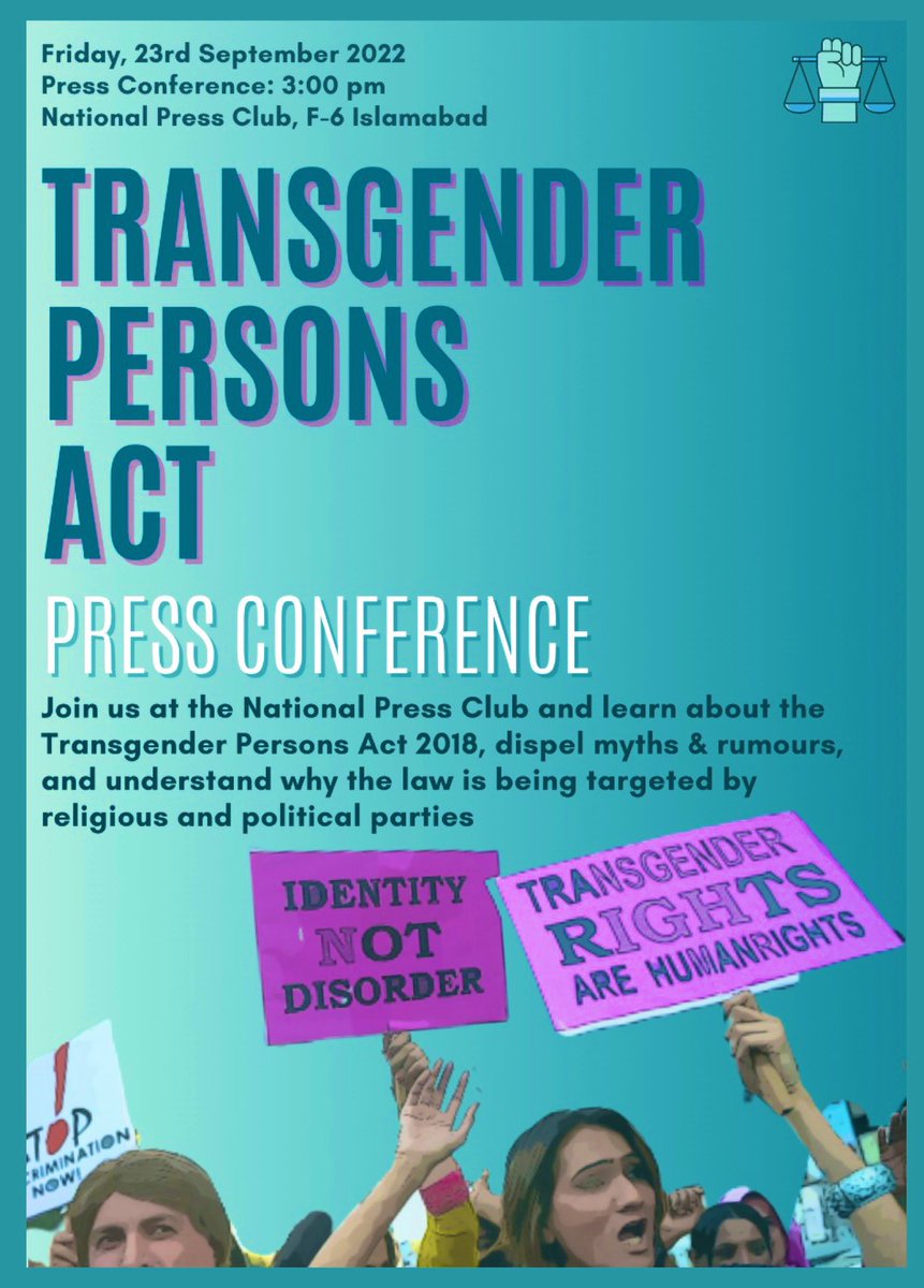 PakistanWeekly's tweet image. Top story: @nayyabalipk: 'Join us at the National Press Club and learn about the Transgender Persons Act, 2018, dispel myths &amp;amp; rumors, and why religious &amp;amp; political parties are targeting the law. 
#TransgenderAct ' , see more tweetedtimes.com/PakistanWeekly…