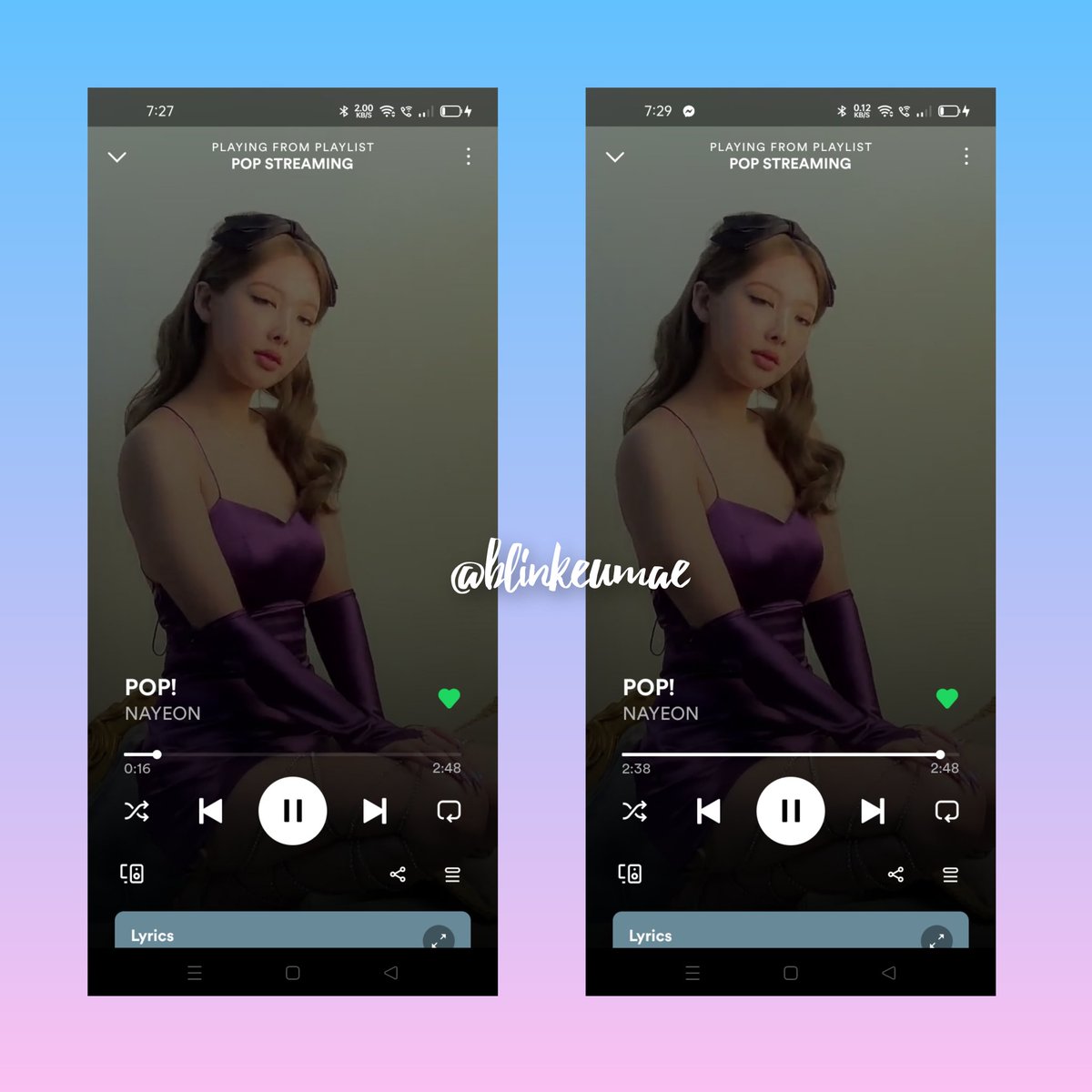 blinkeumae's tweet photo. @keikei_nia @JYPETWICE #NAYEON     
#원스의_노을이_나연이
#POPstar_NayeonDay
@JYPETWICE https://t.co/2vOzlaQ856