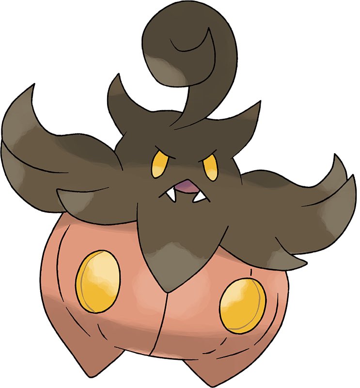 The first day of Autumn seems like a good day to introduce Gordie, my XL Pumpkaboo.

I named him because pumpkins are gourds. When I first met him he was stealing food out of my bag while I was doing some field research. He lets himself out if his Duskball to steal food a lot.