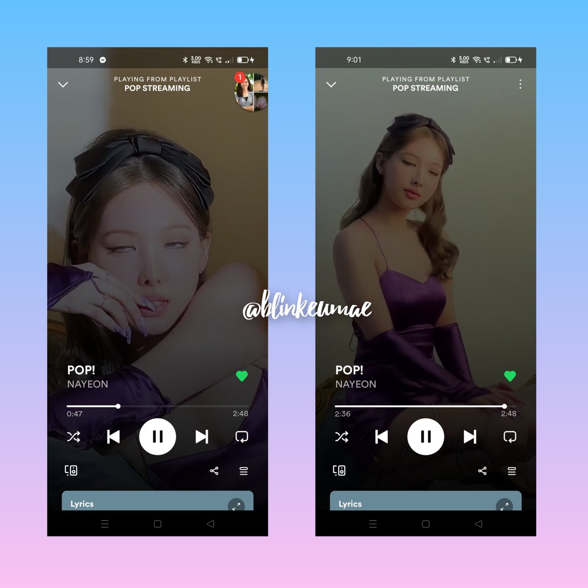 blinkeumae's tweet photo. @keikei_nia @JYPETWICE #NAYEON     
#원스의_노을이_나연이
#POPstar_NayeonDay
@JYPETWICE https://t.co/09FFWsBAQ1