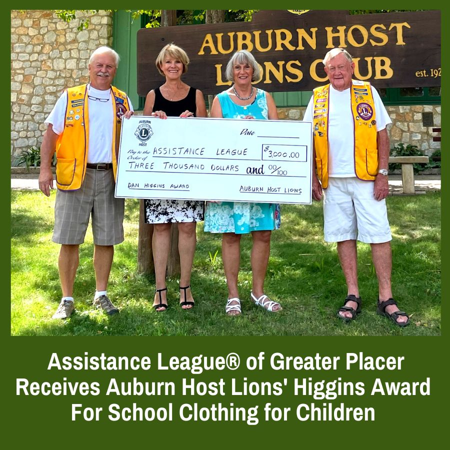 We are pleased to announce that our Operation School Bell® program has received the Auburn Host Lions Club Dan Higgins Award to provide school clothing for students who have been referred to us. 
<a href="/AuburnJournal/">Auburn Journal</a> <a href="/LionsClub/">Rugby Rokeby Lions Club</a>