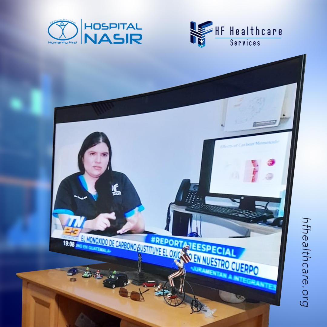 HFNasirHospital's tweet photo. Dr. Gabrielle Mota, Director @HospitalNasir talking to TN23 from her office.
The Guatemalan media regularly approaches the hospital medical team for their advice on public health matters. https://t.co/iDlw3kNIjv
