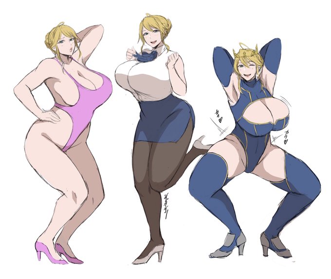 健全なアルトリア・ペンドラゴンの絵を描きました 