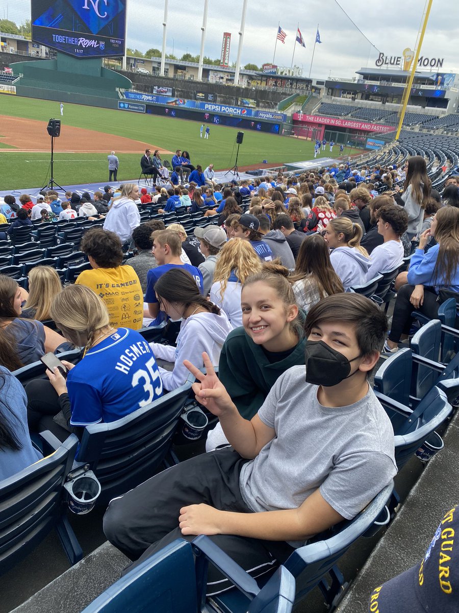 FBLA stopped by the K to hear from some industry professionals this morning. We may have caught a few innings while we were at it!
