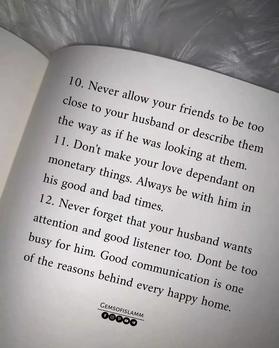 ♡ Tips To Become A Good Wife In Islam 💙

♡ Must Read for Ladies 📚
1/3 https://t.co/UHSELkYh6I