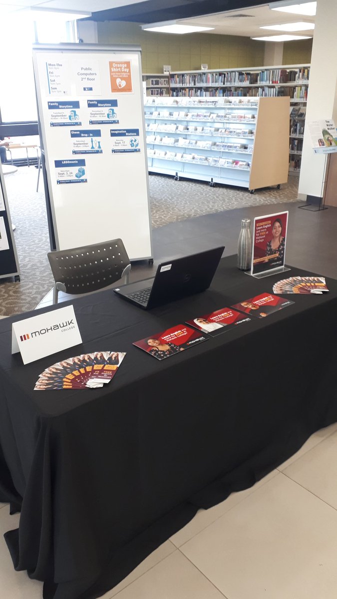 Welcome newcomers to Canada! Come by and say hi today at the Terryberry branch of the Hamilton Public Library. Lil is there waiting for you with useful information about free classes and services available at Mohawk College. 

Learn more mohawkcollege.ca/newcomers