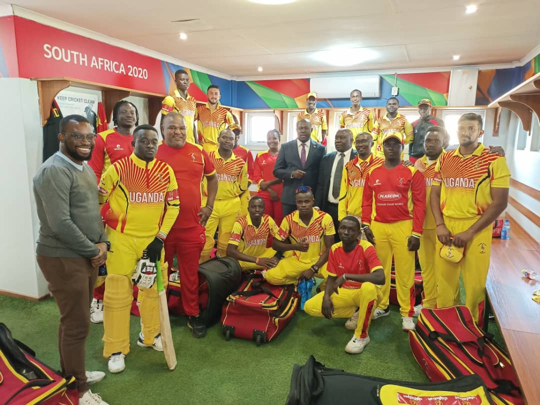 AmoruPaul's tweet photo. This evening I was honored to witness the Uganda Cricket Team win the African Cricket Association (ACA) T20 Cup in Benoni, South Africa. It was a professional, resilient &amp; disciplined display by our boys. Congratulations! @UgandaCricket @Educ_SportsUg @UgandaMFA @OgwangOgwang https://t.co/58MLMXJAIc