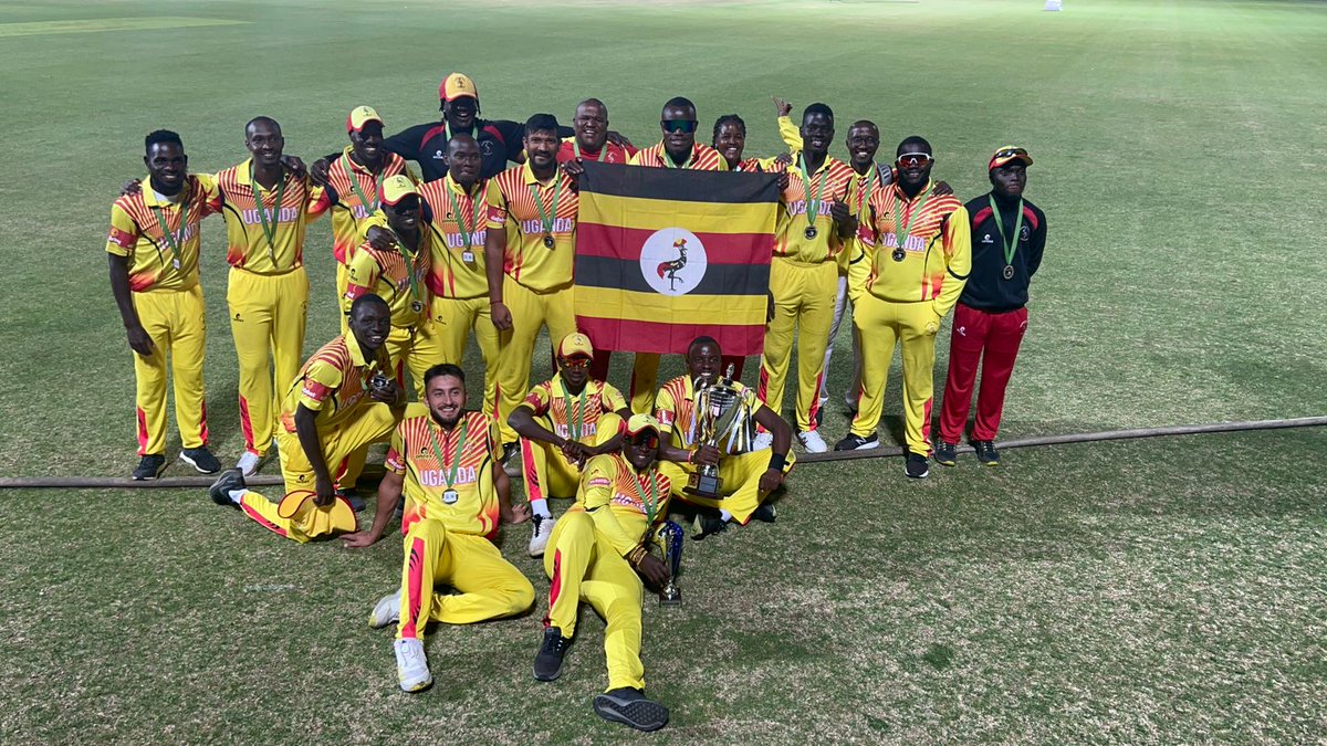 This evening I was honored to witness the Uganda Cricket Team win the African Cricket Association (ACA) T20 Cup in Benoni, South Africa. It was a professional, resilient &amp; disciplined display by our boys. Congratulations! <a href="/UgandaCricket/">Uganda Cricket Association</a> <a href="/Educ_SportsUg/">Ministry of Education and Sports - Uganda</a> <a href="/UgandaMFA/">Ministry of Foreign Affairs - Uganda 🇺🇬</a> <a href="/OgwangOgwang/">Peter Ogwang</a>