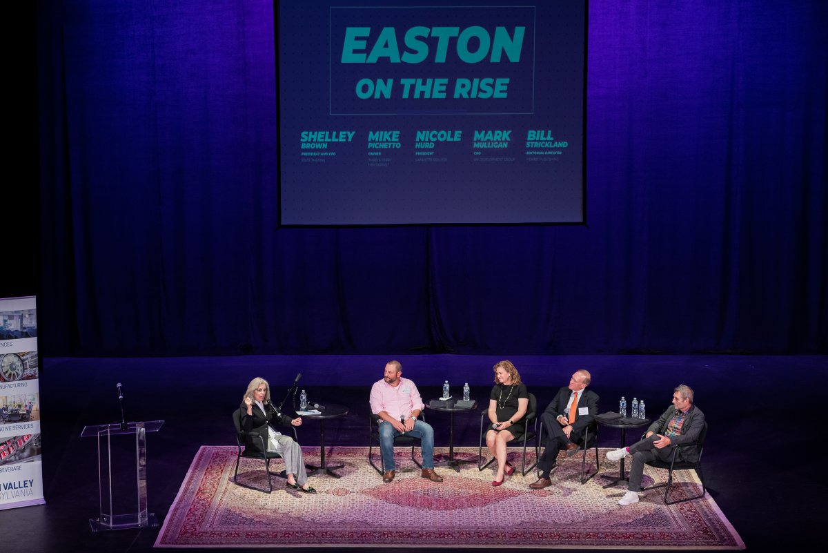 LVEDC's Fall Signature Event, held at the @StateTheatrePA, highlighted the Lehigh Valley's thriving manufacturing sector and the dramatic transformation of @cityofeastonpa, which has reinvented itself as an entertainment, arts, and culinary destination: lehighvalley.org/lvedc-fall-sig…