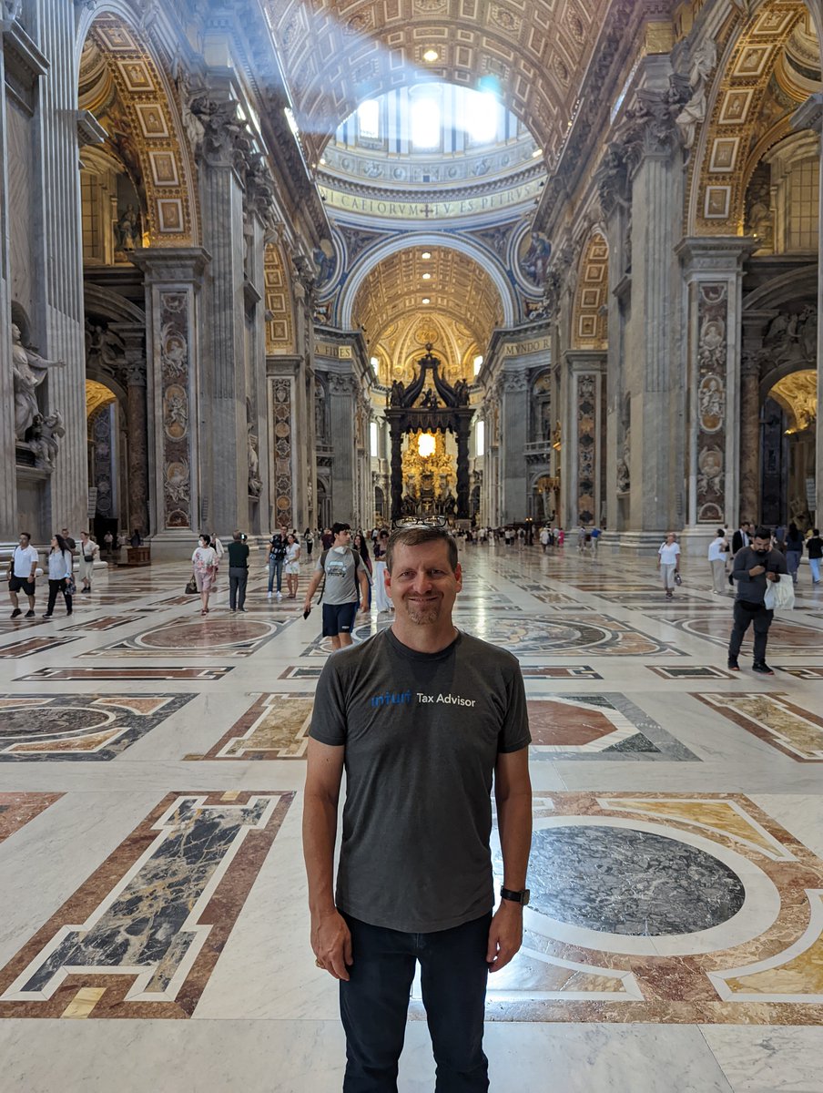 I'm excited to share #IntuitTaxAdvisor with the world, including at the Vatican #ITAonVacay #TaxTwitter
