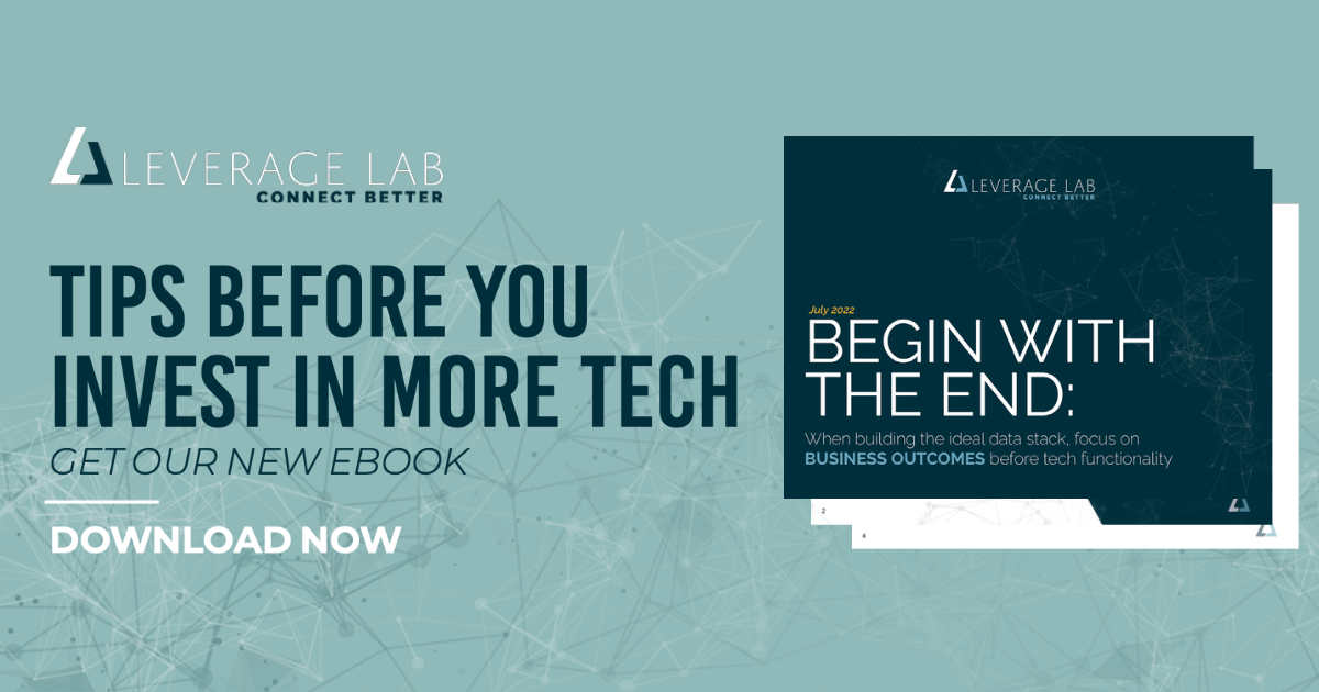 Get your copy of our eBook. It's packed with knowledge you'll need for building a first-party data infrastructure.  Download it. leveragelab.com/first-party-da….  You'll thank us later. 
#martech #techstack #firstpartydata